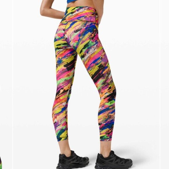 Lululemon Wunder Train HighRise Tight 25Catalyst Multi size 4 - Picture 6 of 7